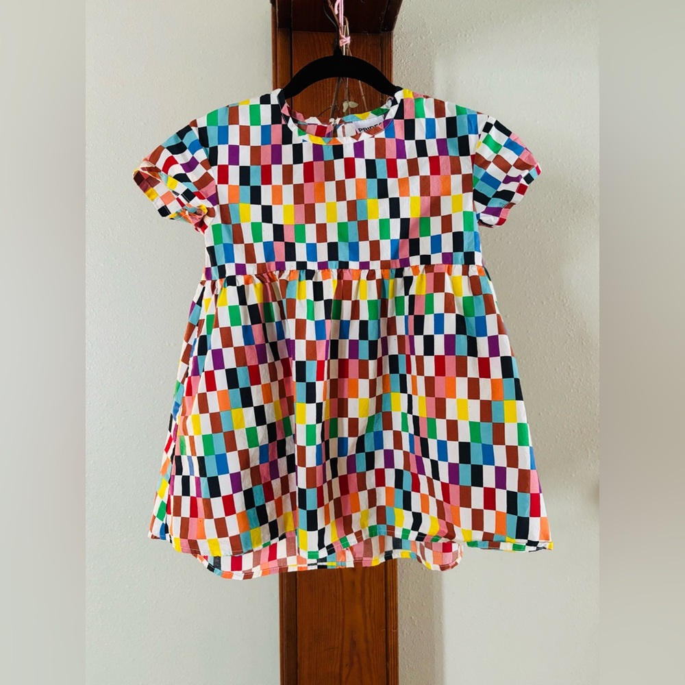 Target PRIDE Rainbow Checkered Dress Kids XS